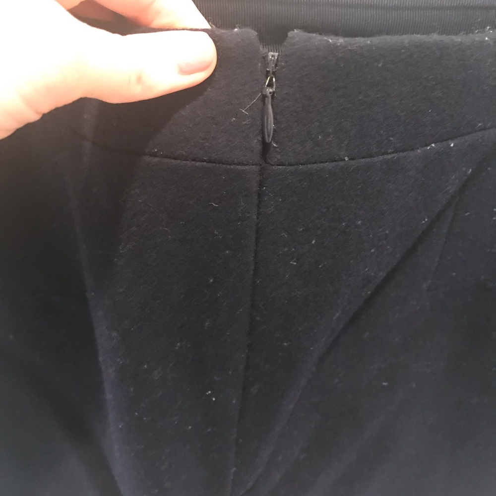 J Crew Navy Blue Felted Wool Mini Skirt, 6 - Picture 5 of 7